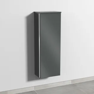 Sanipa 3way Mittelschrank mit 1 Tür, Anthrazit-Glanz, BS16779 BS16779