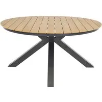 Lesli Living Gartentisch Gartentisch Tafel rund 150cm Arezzo