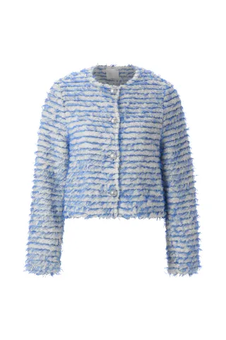 Rich & Royal - Short Fancy Jacket dusty blue - Gr. - M