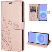 betterfon Handyhülle für Samsung Galaxy A57 Klapphülle 3 Kartenfächer & Geldfach, Flower-Hülle: Magnetverschluss 3 Kartenfächer & Standfunktion
