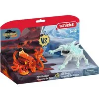 Schleich® Spielfigur ELDRADOR® CREATURES, Eiskäfer vs. Feuerkrake (70826)