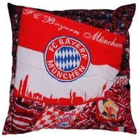 FC Bayern München Kopfkissen FC Bayern München I Kissen Fankurve 40x40 cm I Rot/Weiß I 40x40 cm