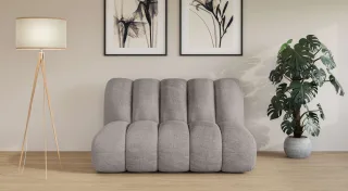 LeGer Home by Lena Gercke 2-Sitzer "Priya Designersofa, moderne Steppung, auch in Bouclé" gemütlich und modern, B/T/H: 155/108/84 cm