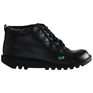 Kicker mittlerer Quilt Damen schwarze Stiefel