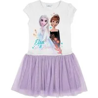 Disney Frozen Sommerkleid Eiskönigin 2 Kurzarm Kleid mit Anna und Elsa