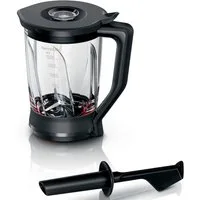 BOSCH Mixaufsatz MUZ9MX2, Zubehör für VitaPower Series 2+VitaPower Series 4 Standmixer, aus Glas, geeignet für Bosch Küchenmaschinen MUM9….