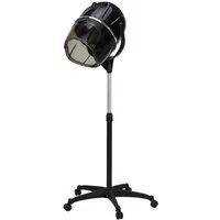 Barberpub Haartrockenhaube BarberPub Stehende Trockenhaube für Haare TR317 (Schwarz), 1100 W, mit 0-75°C & 60 Min Timer Verstellbar, 1100W