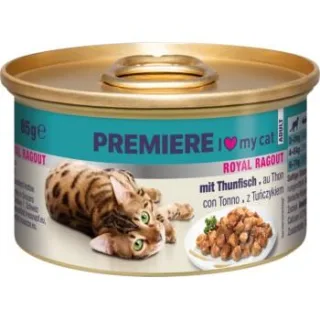PREMIERE Royal Ragout Nassfutter Katze Adult Thunfisch 36x85 g