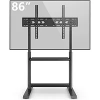 TVON TV-Ständer TV Bodenständer für 60 bis 86 Zoll Fernseher, Regal für Geräte, (bis 86 Zoll, 1-tlg., 68kg Tragfähigkeit, Max. VESA 800x600mm)