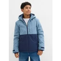 bonprix Winterjacke im Colourblocking-Design, mit wattierter Kapuze, windabweisend