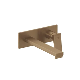 KLUDI-DECUS 2-Loch-Wand-Einhandmischer 240MM Feinbau-Set Brushed Bronze PVD 54245N175