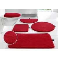 Bruno Banani Badematte Lana Standard, Badvorleger, Badezimmer Teppich, Höhe 25 mm, rutschhemmend beschichtet, schnell trocknend, strapazierfähig, fußbodenheizungsgeeignet, Polyacryl, rund, Badteppich, Badematten, unifarben, auch als 3 teiliges Set & 