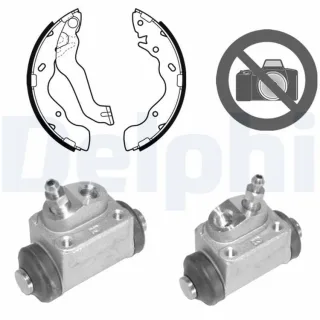 Delphi Bremsbacken vormontiert hinten Hyundai Elantra