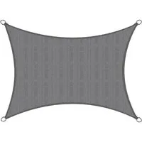 Sol Royal Sonnensegel Sonnensegel rechteckig 2x2m SolVision HS9, Anthrazit, Wasserdurchlässig HDPE Atmungsaktiver Terrasse UV Sonnenschutz