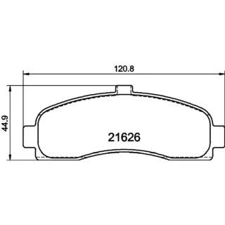 Hella Bremsbel?ge vorne Nissan Micra K11