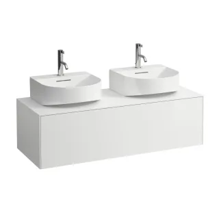 LAUFEN Waschtischunterschrank Sonar 457x1177x341 Aus li, 3 Schubl H816341 weiss matt H4054540341701
