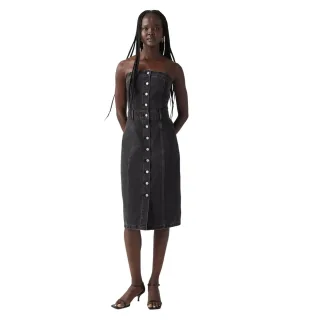 Levis - Midikleid für Damen, Denim (Schwarz)