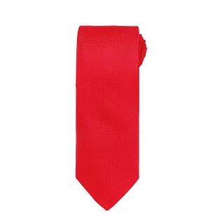 Premier Mens Micro Waffle Formal Work Krawatte (Rot)