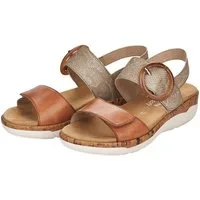 Remonte Keilsandalette Sommerschuh, Riemchensandale, praktische Klettverschlüsse