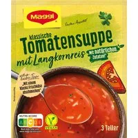 MAGGI Fertiggericht, Maggi Tomatensuppe mit Langkornreis