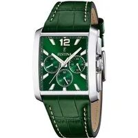 Festina Chronograph F20636/3, Armbanduhr, Quarzuhr, Herrenuhr, Stoppfunktion, Lederarmband