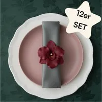 Seralino Stoffserviette 100% Bio-Baumwolle, (Set, 12 St., Wiederverwendbar), 40x40 cm & 45x45 cm
