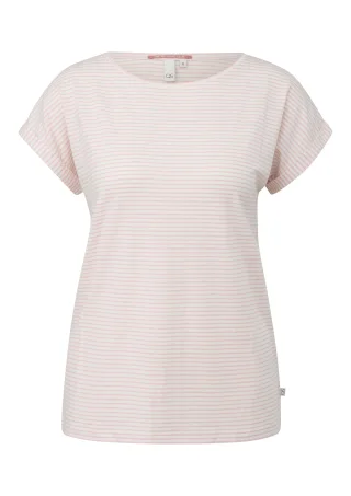 qs - T-Shirt pink/creme - Gr. - L