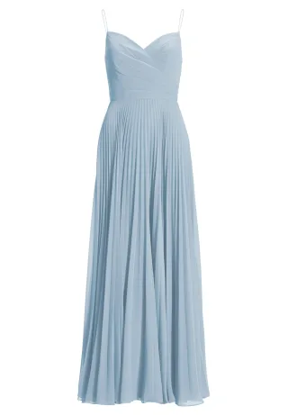 hey kyla - Chiffonkleid mit Plisseerock sky blue - Gr. - 36