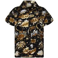 King Kameha Hawaiihemd Boom-Bang Funky Hawaii-Hemd Herren Kurzarm Front-Tasche Stylish Unisex