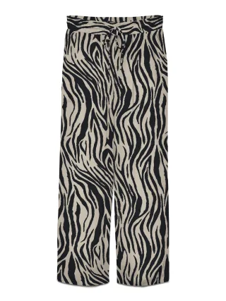 VERO MODA - VMJESMILO LIN HW WIDE PANTS WVN NOOS Grau - Gr. - L