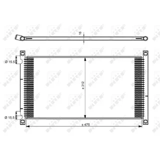NRF Klimakondensator Fiat Punto 188 35490