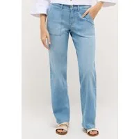 ANGELS Relax-fit-Jeans LIZ WORKER mit großen Vordertaschen und Fade-Out Effekten