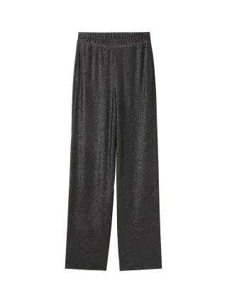 Denim Tom Tailor - Lurex Palazzo Hose black glitter - Gr. - XS