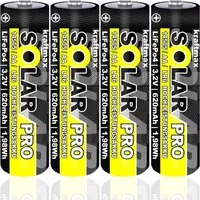 kraftmax 4 er Pack SOLAR pro Mignon AA Akkus -3,2V / 1,92Wh / 14505 - LiFePo4 Akku (1 St)
