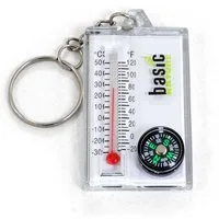 BasicNature Schlüsselanhänger Schlüsselanhänger Thermometer/Kompass