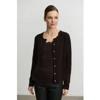rosemunde Strickjacke Laica cardigan mit Wolle und Kaschmir mit Rundhalsausschnitt, Woll-Kaschmir-Mix