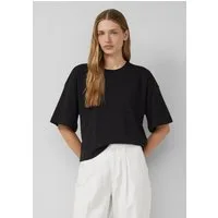 s.Oliver Kurzarmshirt T-Shirt Oversized T-Shirt aus Baumwoll-Interlockjersey