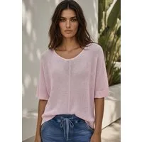 Andijamo-Fashion Strickpullover AIRY KNIT Grobstrick