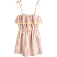 Next Playsuit Jersey-Playsuit mit gerüschtem Skort und Print (1-tlg)