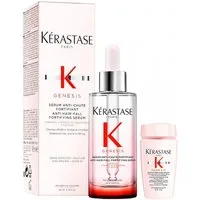 Kérastase Haarpflege-Set Genesis Serum 90 ml + Bain Hydra-Fortifiant 30 ml, 2-tlg., Anti-Haarverlust Pflege Duo