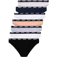 LOREZA Slip 7er Set Slips - Sport - Bunt (Packung, 7-St)