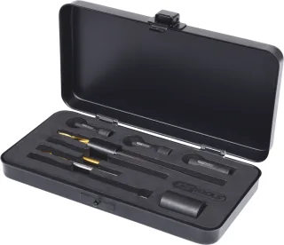 KS Tools Universal Glühkerzen-Ausbohrsatz M10 x 1, 8-tlg - 152.1030