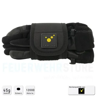 Handschuh-Holster | tee-uu | FIX | Befestigung an Gürtel oder Koppel | kompakt | variabel | langlebiger Klettverschluss | zusätzliche Elastikschlaufe