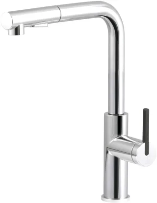 Neuesbad Spültischarmatur mit Rechteckig PULL OUT Auslauf, Chrom NB1DEBKM073M1
