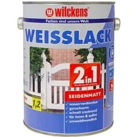 Wilckens Farben Holzlack Weisslack 2in1 Seidenmatt 0,75 LTR
