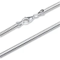 Unique Schlangenkette 925er Silber Damenkette breit 3,0 mm Snake Chain SC0030
