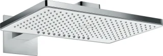 Hansgrohe Kopfbrause Rainmaker Select 460 2jet weiss/chrom mit Brausearm 450mm, 24005400 24005400