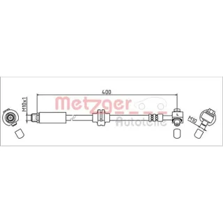 Metzger Bremsschlauch vorne links Chevrolet Cruze Orlando Volt Opel Ampera Astra
