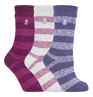 HEAT HOLDERS - 3er-Pack Multipack Damen Isolierte Thermo-Socken für den Winter - Twist H&T