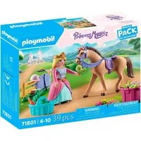 Playmobil® Prinzessin mit Pferd (71801), Playmobil Princess Magic Konstruktions-Spielset, (39 St), Made in Europe